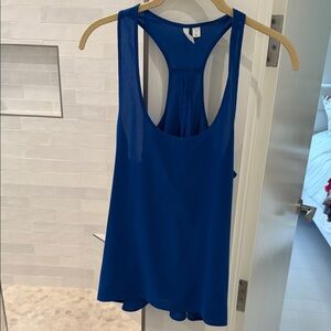 Frenchi Blue Racerback Blouse